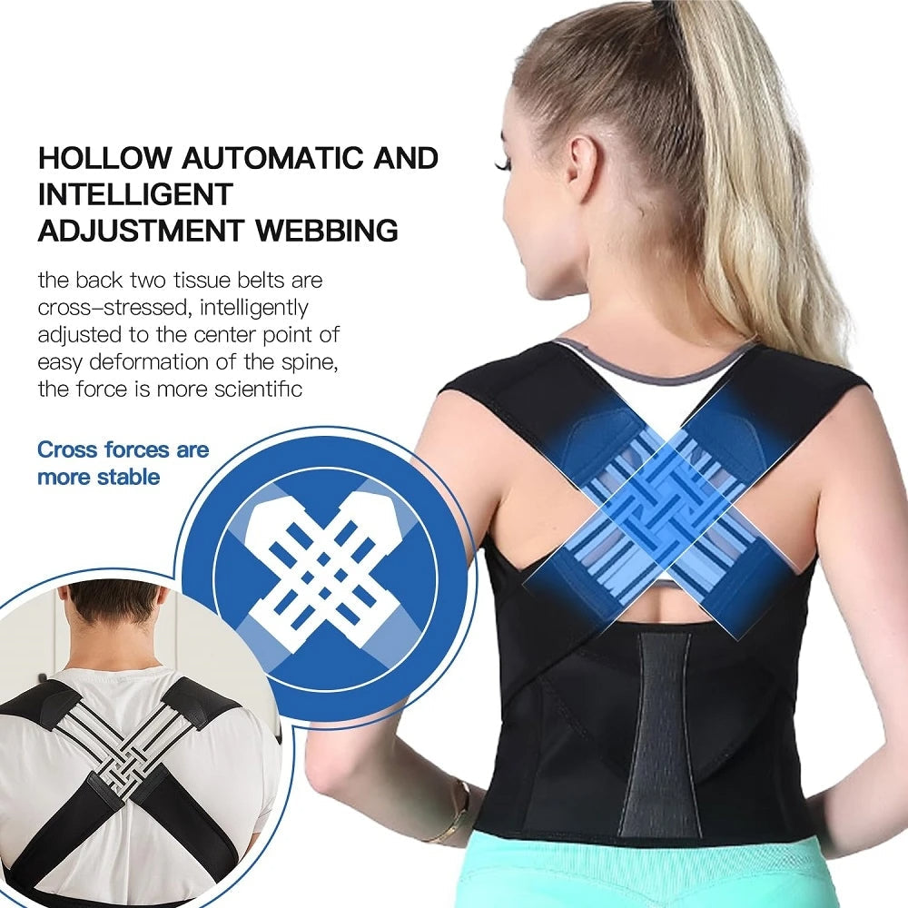 حزام دعم الظهر القابل للتعديل Back Posture Belt– لتحسين وضعية الجسم وتخفيف آلام الظهر