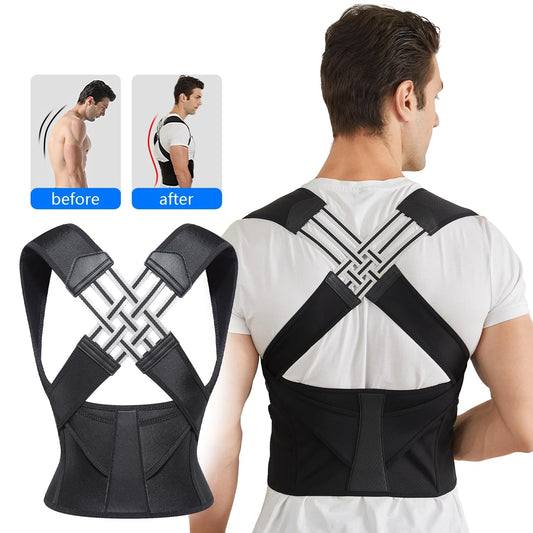 حزام دعم الظهر القابل للتعديل Back Posture Belt– لتحسين وضعية الجسم وتخفيف آلام الظهر